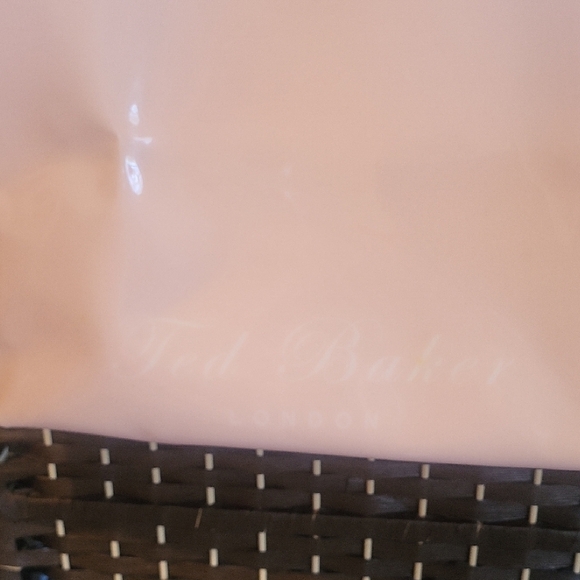 Ted Baker Glossy Peach Tote with Bow Accent - Picture 2 of 5